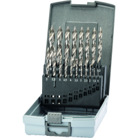 Набір спіральних свердел STEP DRILL HSS 1-10,5 мм, включаючи різьбовий отвір