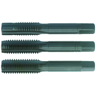 Hand tap HSS-E DIN352 set M3 blind/through-hole, vapor-treated