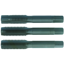 Hand tap HSS-E DIN352 set M3 blind/through-hole, vapor-treated