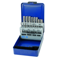 Набір ручних мітчиків HSS-E DIN352 M3-M12, 21 предмет для глухих/наскрізних отворів