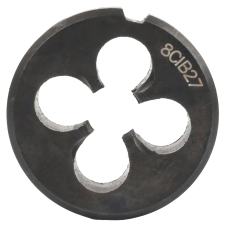 Threading the HSS-E 25x9mm M8 6g, vapor-treated