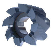 Shell end mill HSS-E DIN1880HR, 40x32x16mm, 8 TiAlN