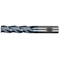 End milling cutter HSS-E DIN844N 3mm Z=3 long, AlCrN