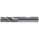 SC end mill. cutt. 35°/38° 8mm clear. (steel/cast iron) 4 cutt. edg. HBAlTiN+