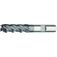 Solid carbide end milling cutter 35°/38° UT 8mm XL Z=4 HB, TiAlN