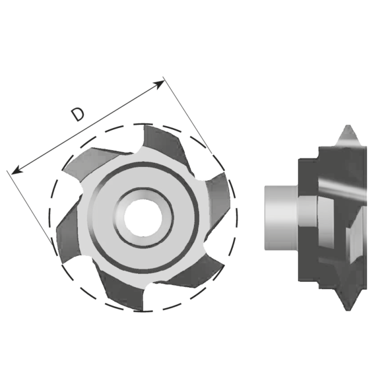 Cutting insert S195 F N55 partial profile 55° (insert size 20mm) AMT8