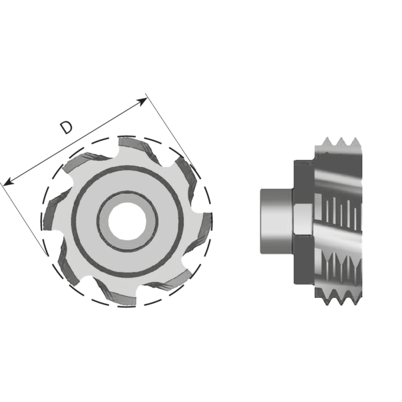 Cutting insert S200 E 4.5 metric ISO full profile (insert size 20mm) AMT8