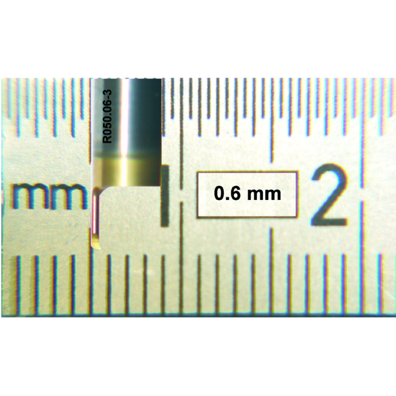 Cutting insert L050.3-10 internal turning Ø4 / a=2.6 / L1=10 / Dmin=2.8mm HC8615