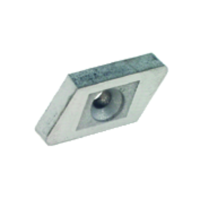 Support plate for shank Ø32+32+40mm left hand