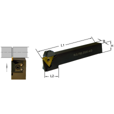 Tool holder L.0.780.2525.2-D 25x25mm recess depth up to 8mm (for DED.02..)