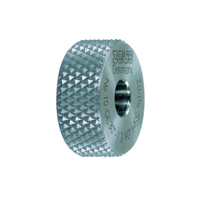 Knurling wheel PM GE30° 20x8x6mm -1.5 with chamfer