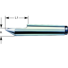 Центрувальний вістря, фіксоване DIN806 MK2 (напівцентрове) сталь WS