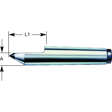 Центрувальний вістря, фіксоване, DIN806 MK2 (напівцентровий) з твердого сплаву