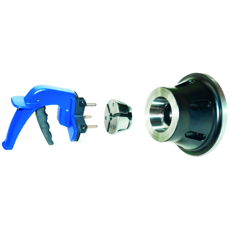 DKF collet chuck, power-operated, for 65 mm clamping heads, A6