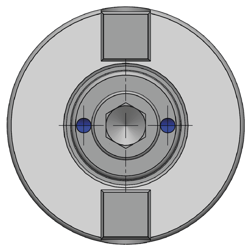 Transverse slot shell-type milling cutter arbour DIN2080 SK40, 16mm A=30mm 30m