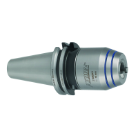 NC короткий сверлильный патрон DIN69871AD SK50, 1-16mm с червячной передачей, с ICS