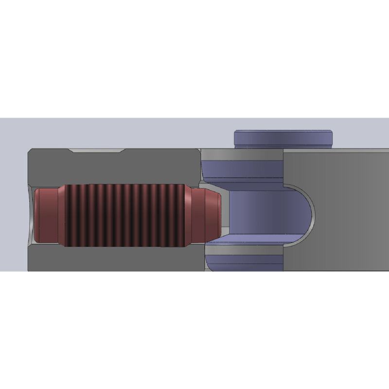 Zero point clamping system 1 clamping pot (H=72 mm)