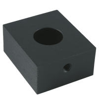 Fixed jaw for multi-clamping slide rails, 22x22x15mm incl. slot groove, grooved