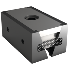 Wedge clamp 120 mm wide, 54 mm high, clamping surface: smooth