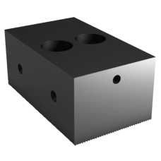 Фіксована щелепа шириною 120 мм, висотою 54 мм, затискна поверхня: гладка