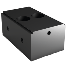 Фіксована затискна щелепа шириною 120 мм, висотою 54 мм, затискна поверхня: ступінчаста та затискна щелепа 3 мм