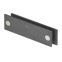 Parallel supports 125x30mm, magnetic