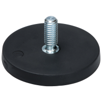 Flat grippers, neodymium, rubberized male thread. M4 12x7.0