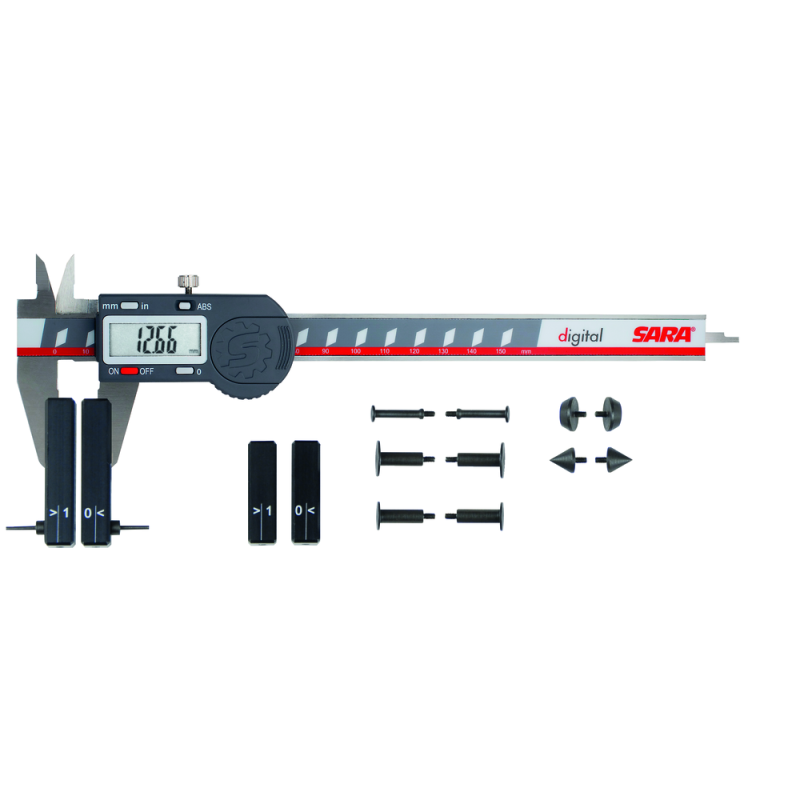 Universal accessory set for digital Vernier callipers Jaw thickness 4.5mm