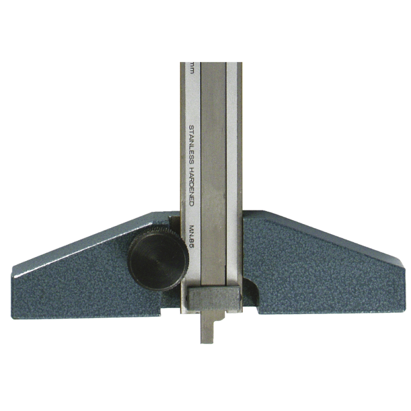 Depth gauge base 100x12mm for calliper gauge with measuring range up to 200mm