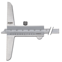 Глибиномір 300 мм (0,05 мм) без гачка, довжина основи 150 мм