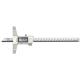 Sliding depth gauge, digital 200 mm (0.01 mm) IP67, with measuring pin 1.9 mm