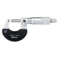 Outside micrometer 0-25mm (0.01mm) sturdy, with ratchet