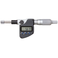 Micrometer head, digital 0-25mm (0.001mm) IP65 flat, non-rotating, 12mm