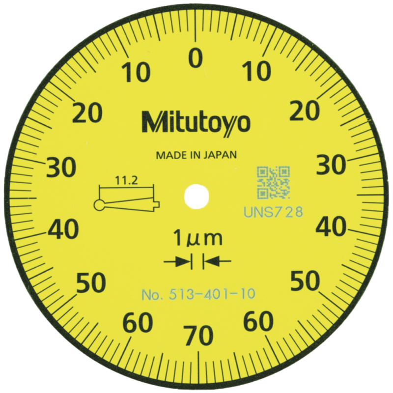 Lever dial indicator 0.14 mm (0.001 mm) scale 0-70-0, external ring 39 mm