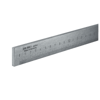 Steel workshop ruler DIN866/A 1000x40x8mm normal steel