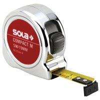 Рулетка пружинна 8 м, клас EC II, ширина стрічки 19 мм, магнітний кінцевий гачок