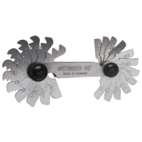 Thread pitch gauge, metric ISO 0.25-6mm (24 pcs.)