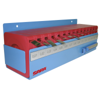Feeler gauge set, 15 strips 0.01-0.25mm