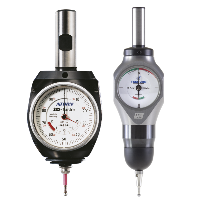 University 3D probe V2, analogue, shank 12 mm, probe insert 3 mm, length: 132.5 mm