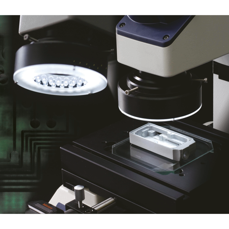 Workshop measuring microscope TM 505 B with digital micrometers + ring lamp