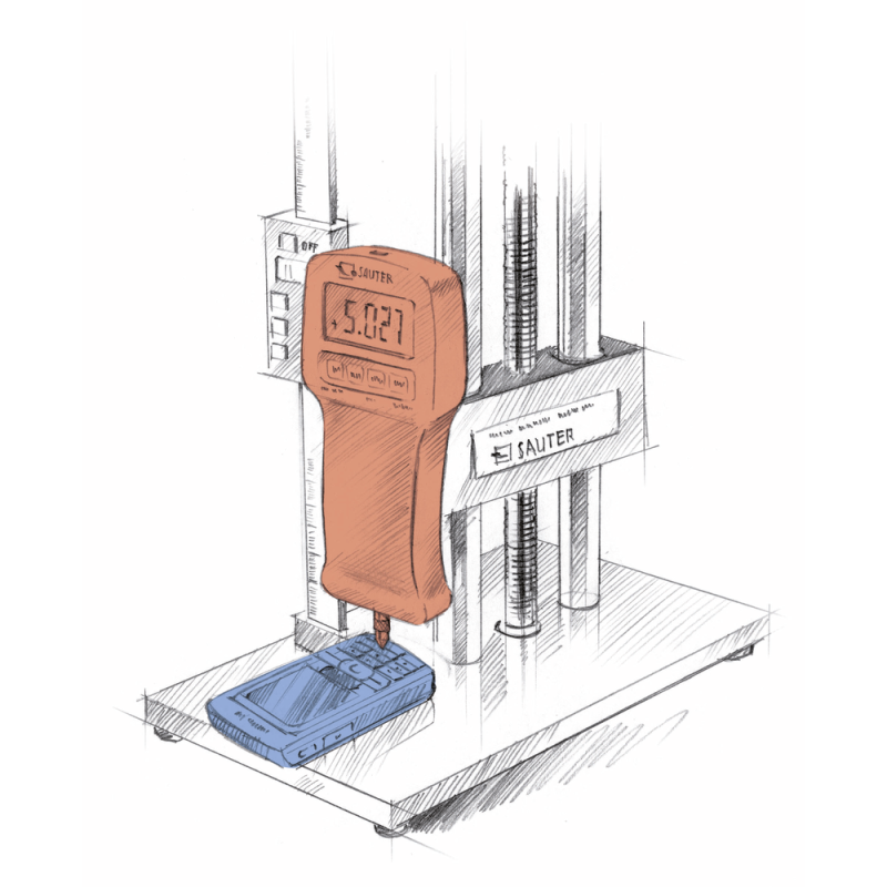 Force measuring device, digital FK 100 meas. range 100 N (resolution 0.05 N)
