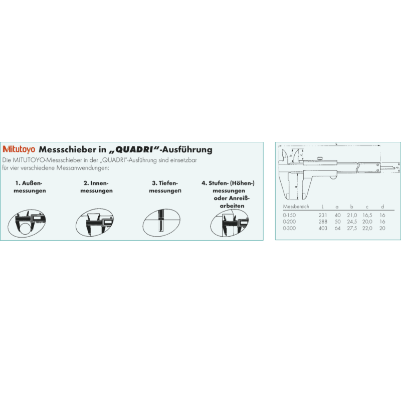Calliper gauge 150mm (1/128"x0.05mm) locking screw on bottom