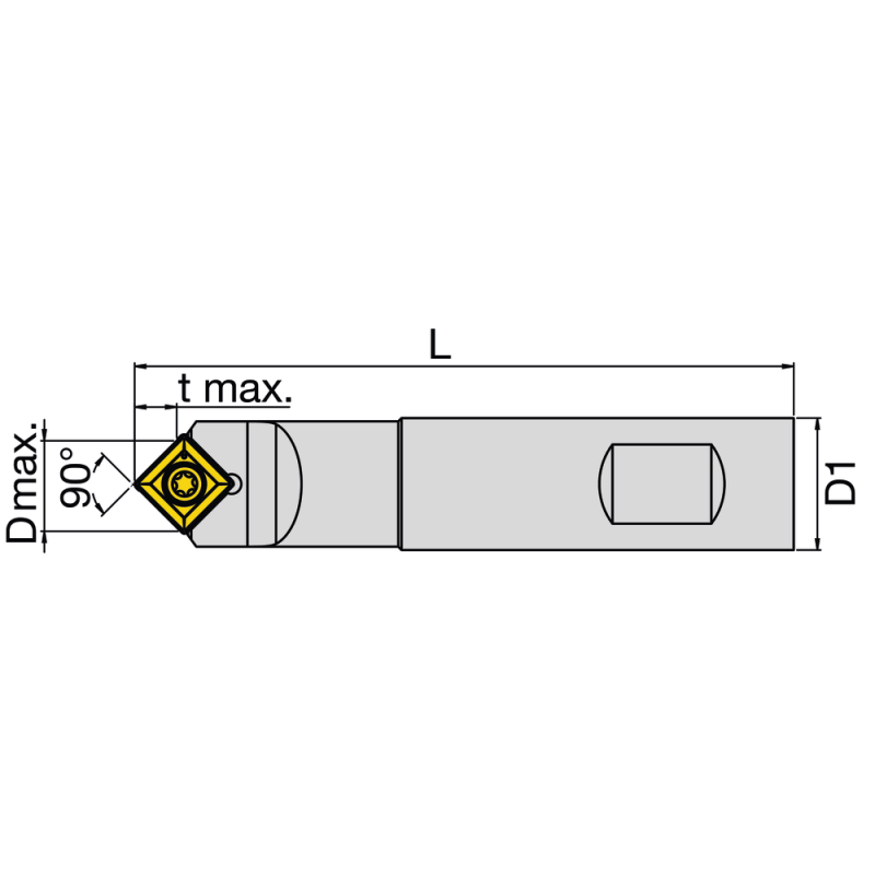 Змінні вставки для центрального фрези CHT S16H N11-45 90° 16x100 мм (SOMT11T308)