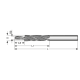 Step drill HSS DIN8376 180° for M3, 6x3.4mm through-hole, medium