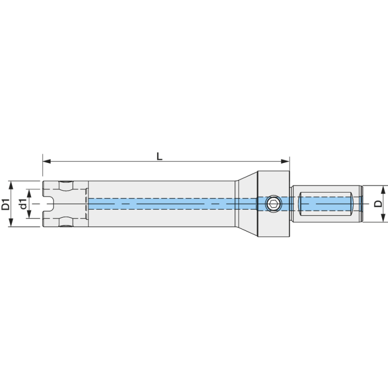 Mount VORTEX DRILL Weldon-40 mm, 27, L=168 mm