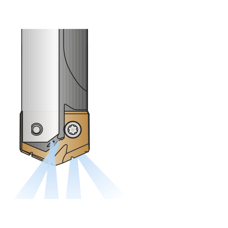 Holder TA Pro C series 0; Ø15.08-17.60mm 3xD straight shank 20mm with surfaces