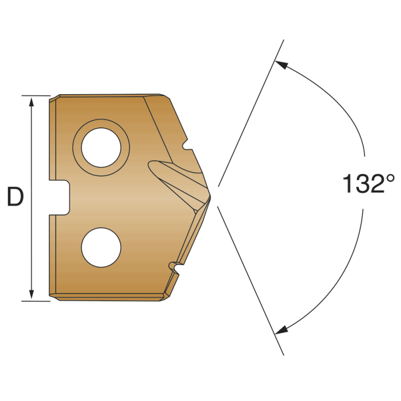 Cutting insert TA Pro series 0; Ø 15.20 mm AM460 (stainless steel)