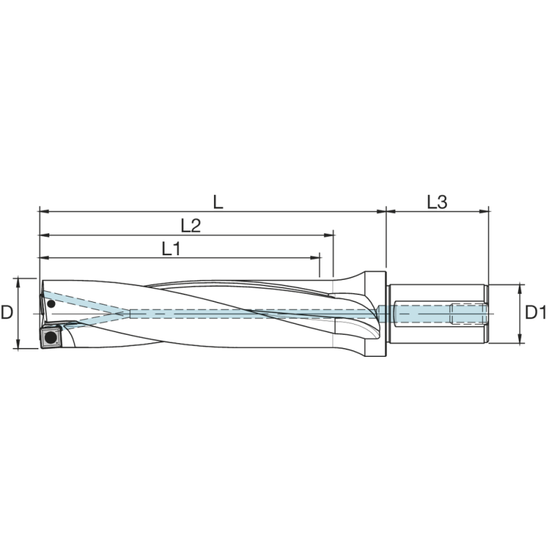 Indexable insert drill bit SCS 44040-4D 44 mm (SPKX 140512)