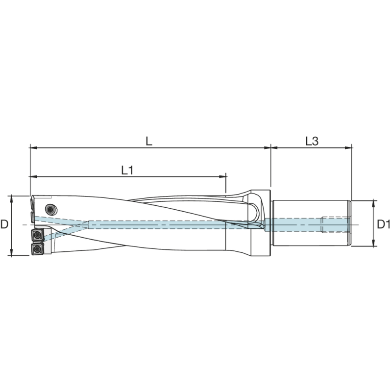 Indexable insert drill bit SCC 556040-3D 60-55 mm (SPKX 090408)
