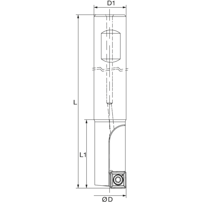 Зенкерне свердло зі змінними пластинами 17 мм (SPKX 070308)